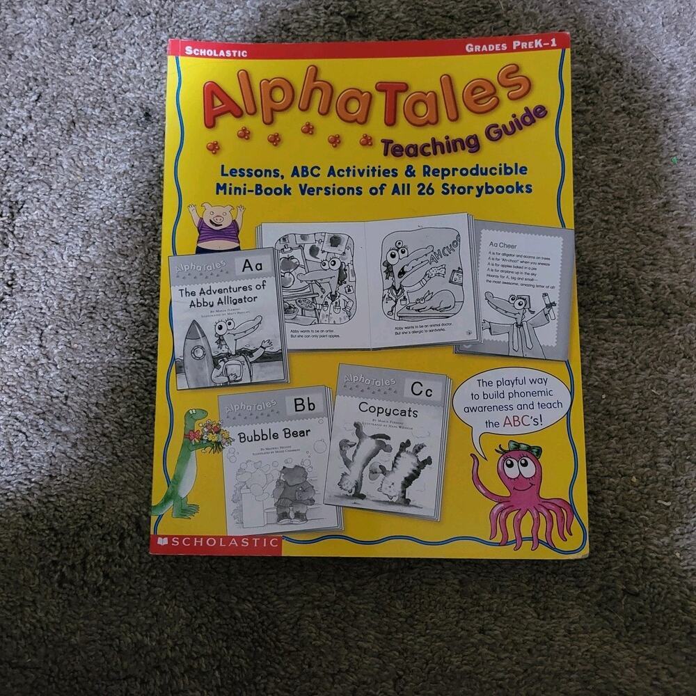 Scholastic AlphaTales Teaching Guide ABC Activities Mini-Books PreK-1 0439165237
